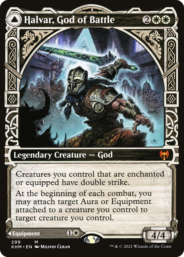Halvar, God of Battle (Showcase) (KHM-299) [Kaldheim]