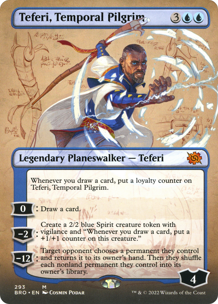 Teferi, Temporal Pilgrim (Borderless) (BRO-293) [The Brothers' War]