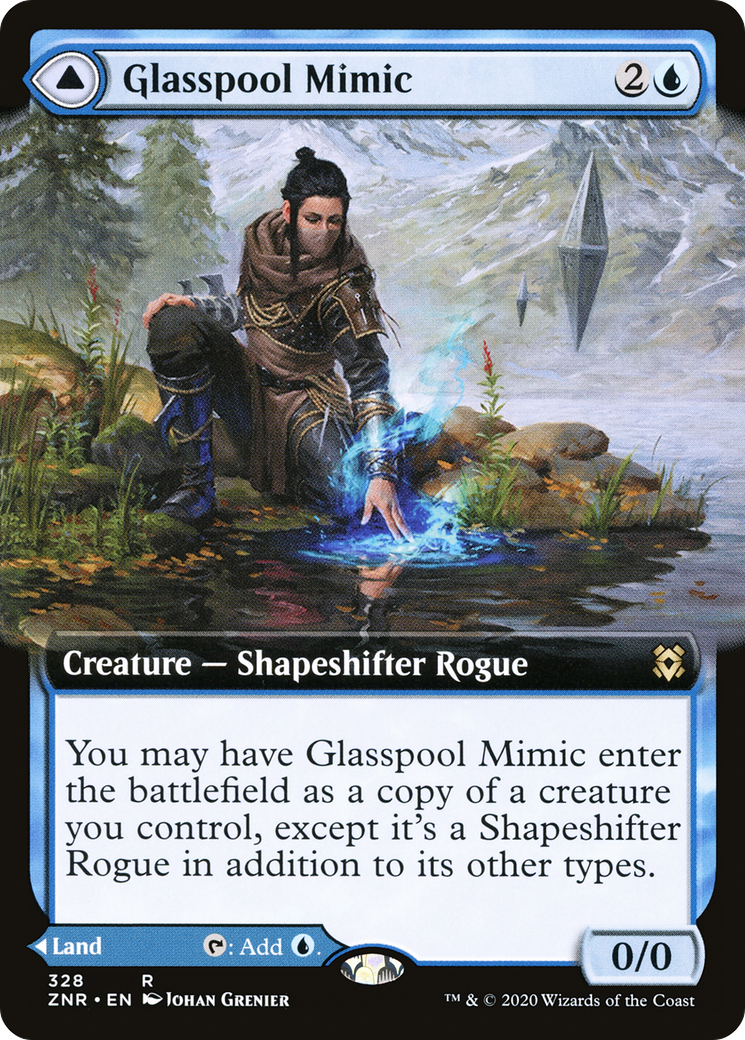 Glasspool Mimic (Extended Art) (ZNR-328) [Zendikar Rising]