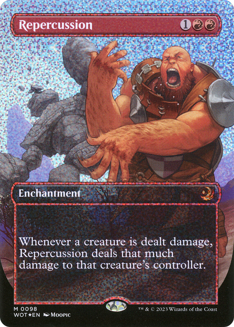 Repercussion (WOT-098) [Wilds of Eldraine: Enchanting Tales] (Borderless) Foil