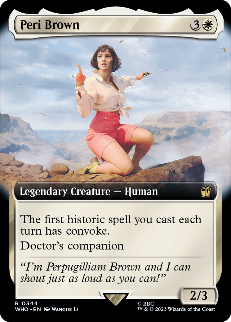 Peri Brown (WHO-344) [Doctor Who]: (Extended Art) Foil