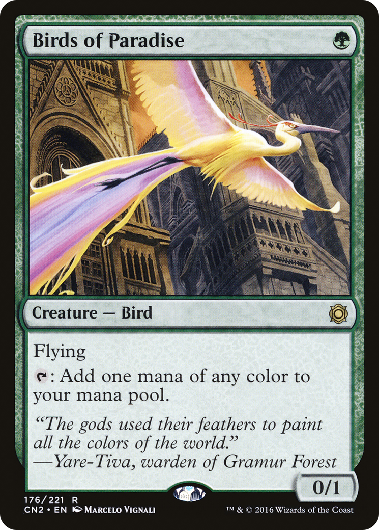 Birds of Paradise (CN2-176) [Conspiracy: Take the Crown] Foil