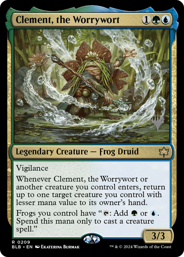 Clement, the Worrywort (PPBLB-209P) [Bloomburrow Promos]