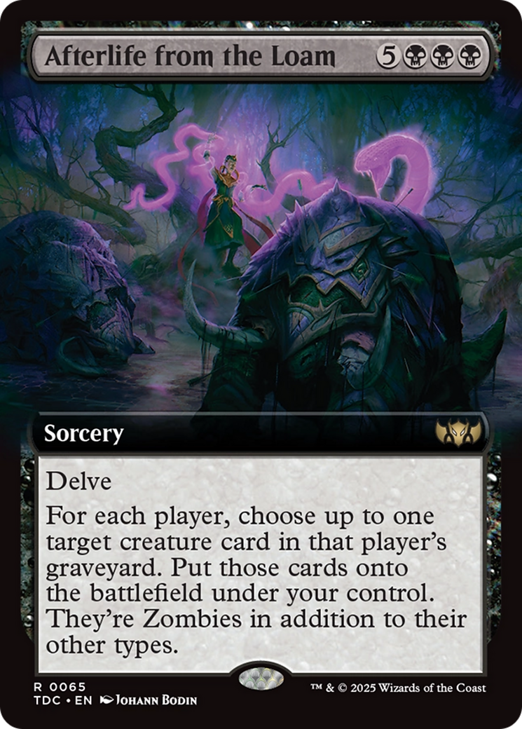 Afterlife from the Loam (TDC-065) [Commander: Tarkir: Dragonstorm]: (Extended Art)