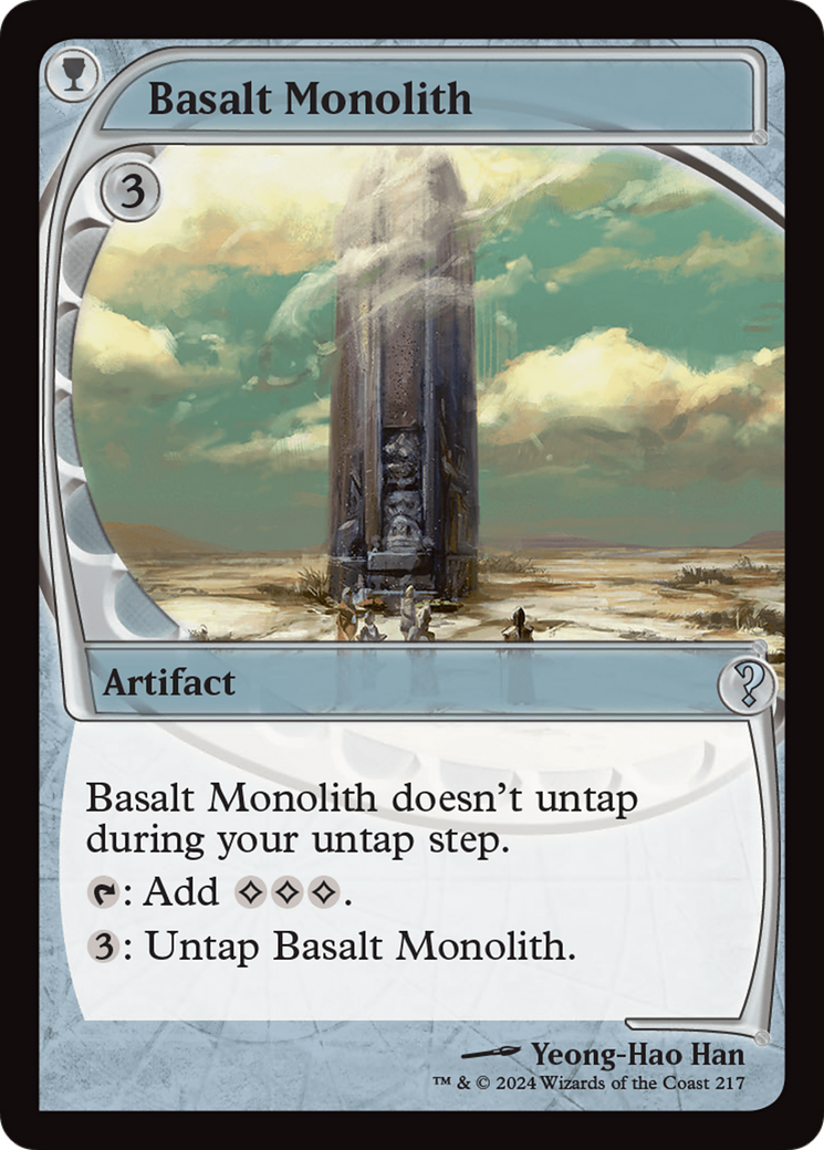 Basalt Monolith (MB2-217) [Mystery Booster 2] Foil