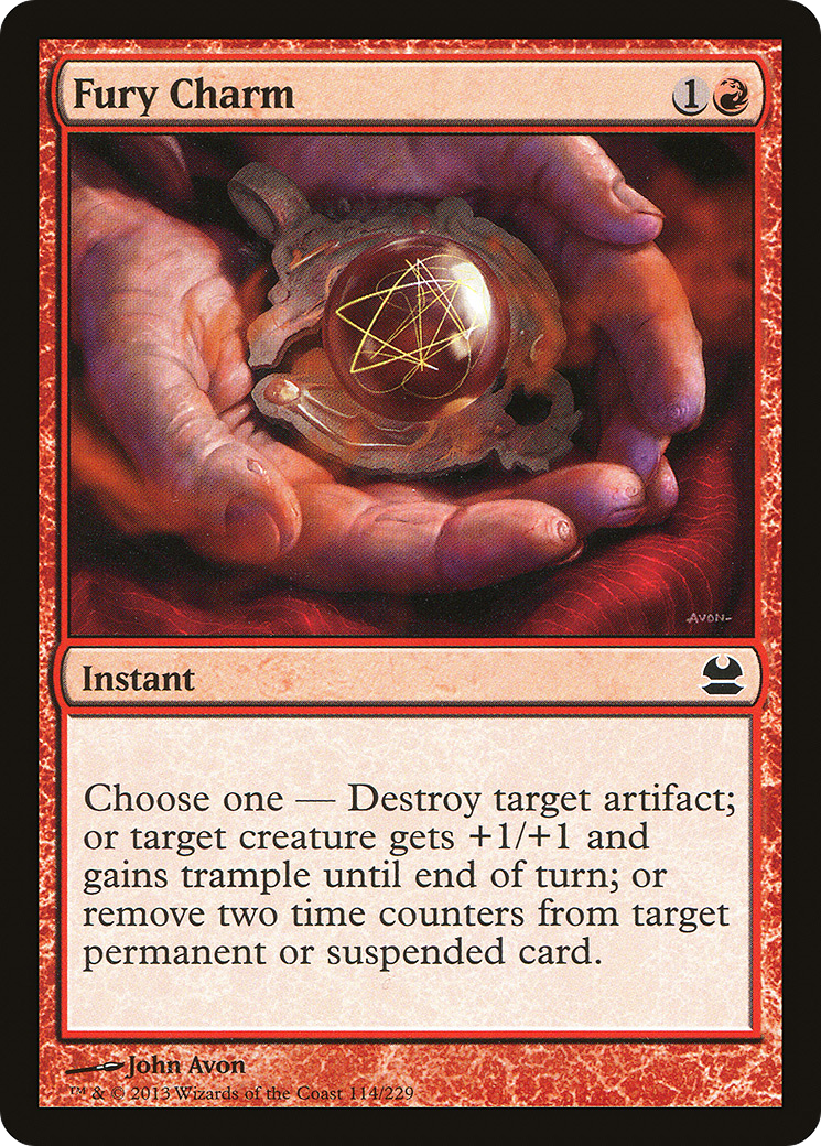 Fury Charm (MMA-114) [Modern Masters] Foil