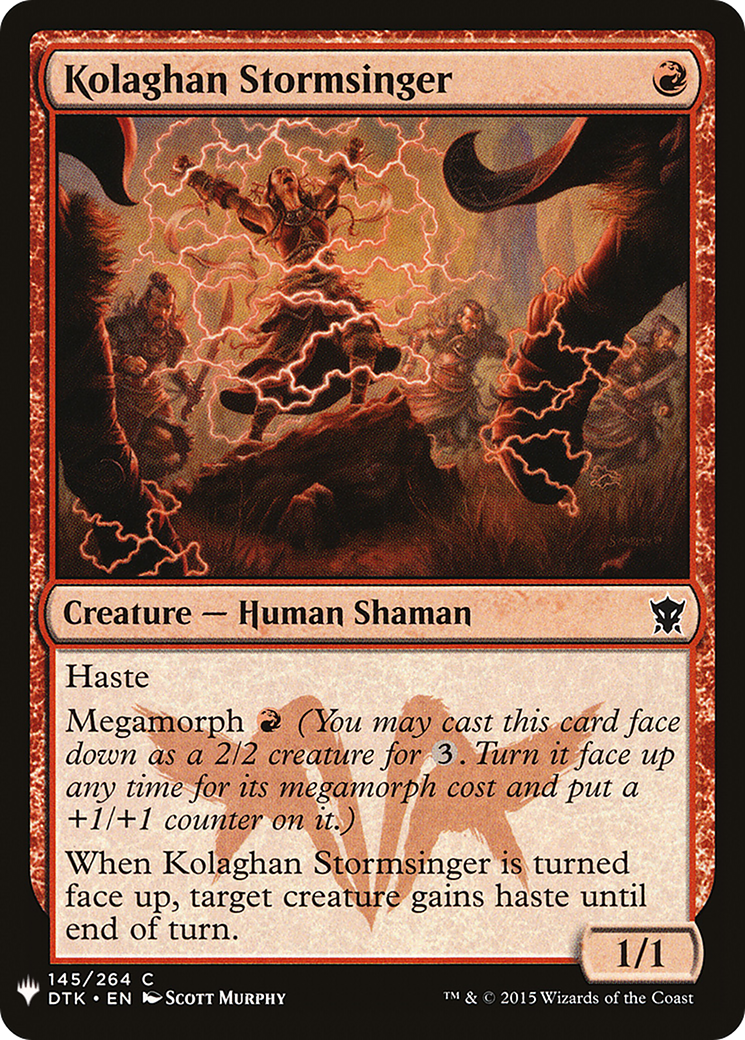 Kolaghan Stormsinger (LIST-DTK-145) [The List]