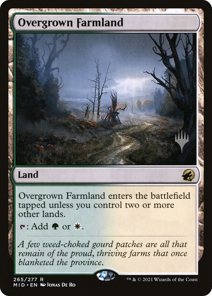 Overgrown Farmland (PPMID-265P) [Promo Pack: Innistrad: Midnight Hunt Promos]