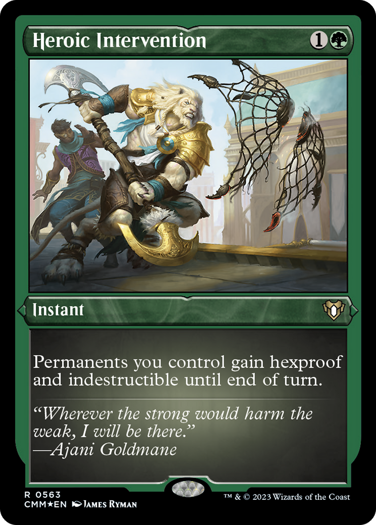 Heroic Intervention (CMM-563) [Commander Masters] Etched Foil