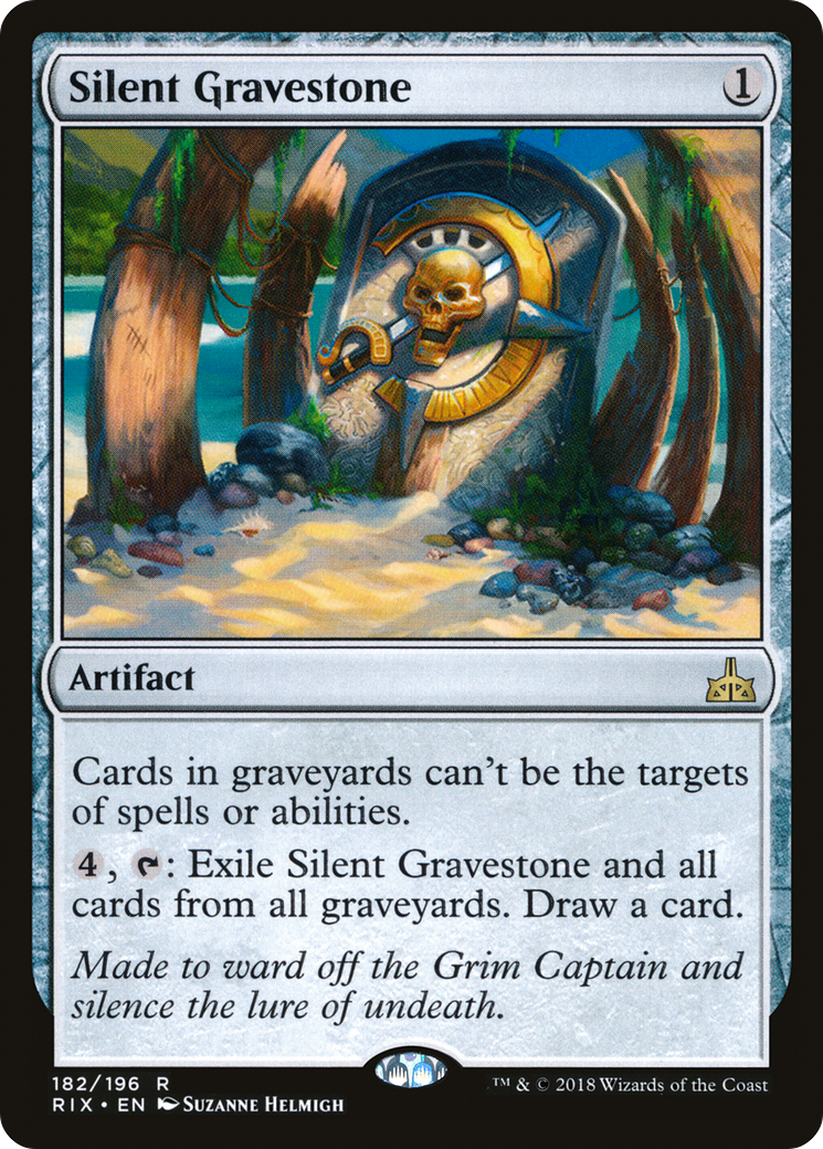 Silent Gravestone (RIX-182) [Rivals of Ixalan]
