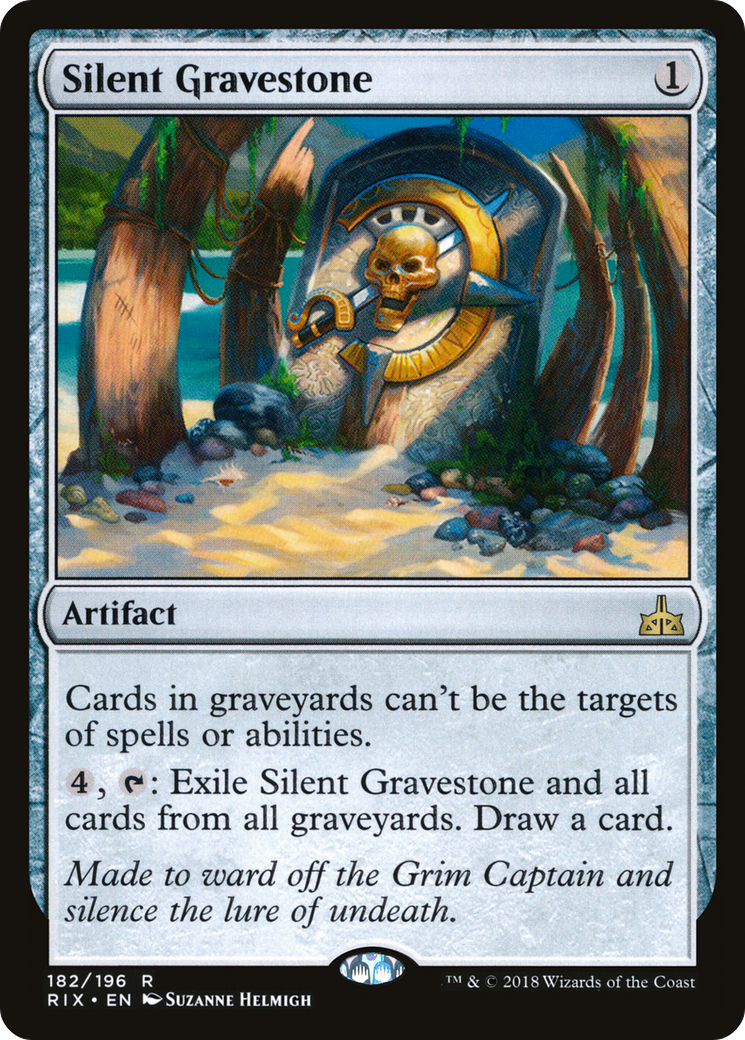 Silent Gravestone (RIX-182) [Rivals of Ixalan]