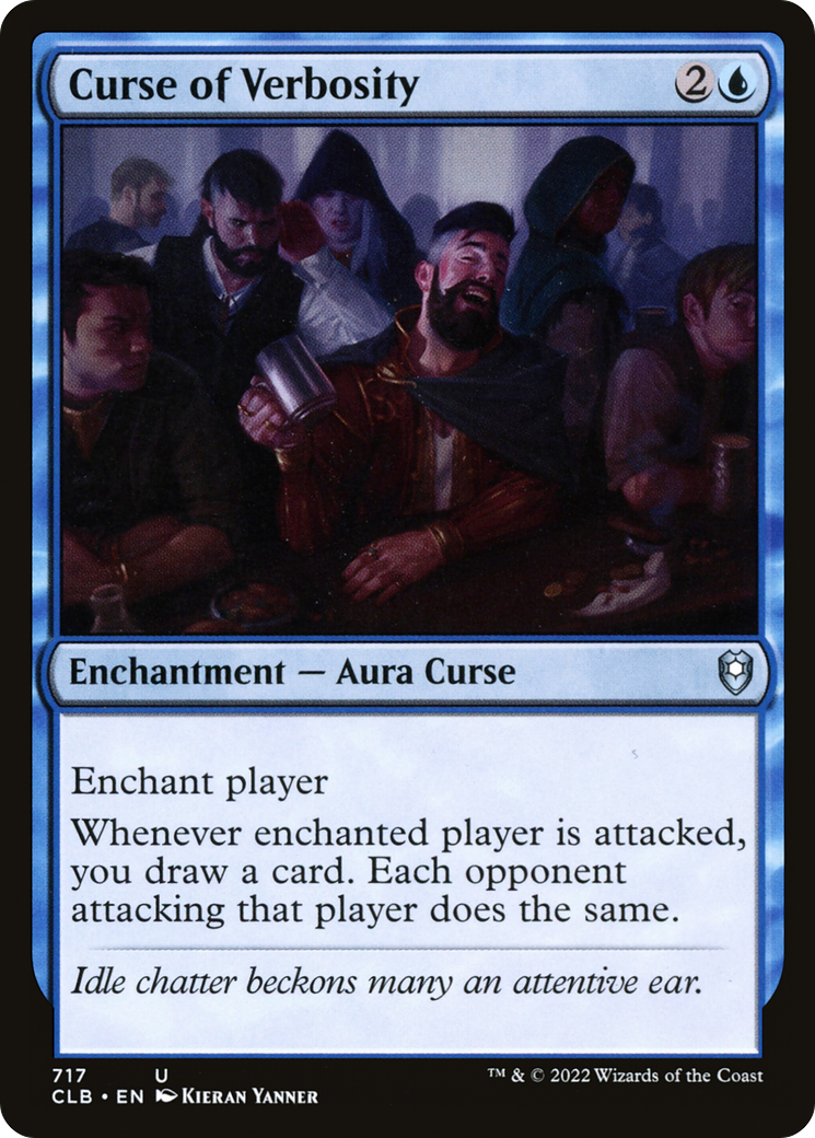 Curse of Verbosity (CLB-717) [Commander Legends: Battle for Baldur's Gate]