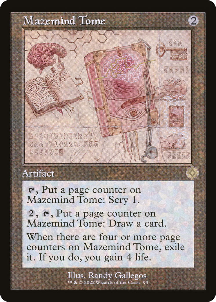 Mazemind Tome (Schematic) (BRR-093) [The Brothers' War Retro Artifacts]