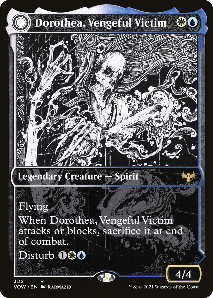 Dorothea, Vengeful Victim // Dorothea's Retribution (VOW-322) [Innistrad: Crimson Vow]: (Showcase, Double Faced Transform)