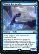 Volatile Stormdrake (PRE-079) [Modern Horizons 3 Promos] Foil