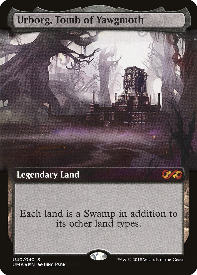 Urborg, Tomb of Yawgmoth (UMA:BT-U40) [Ultimate Box Topper]: (Extended Art) Foil