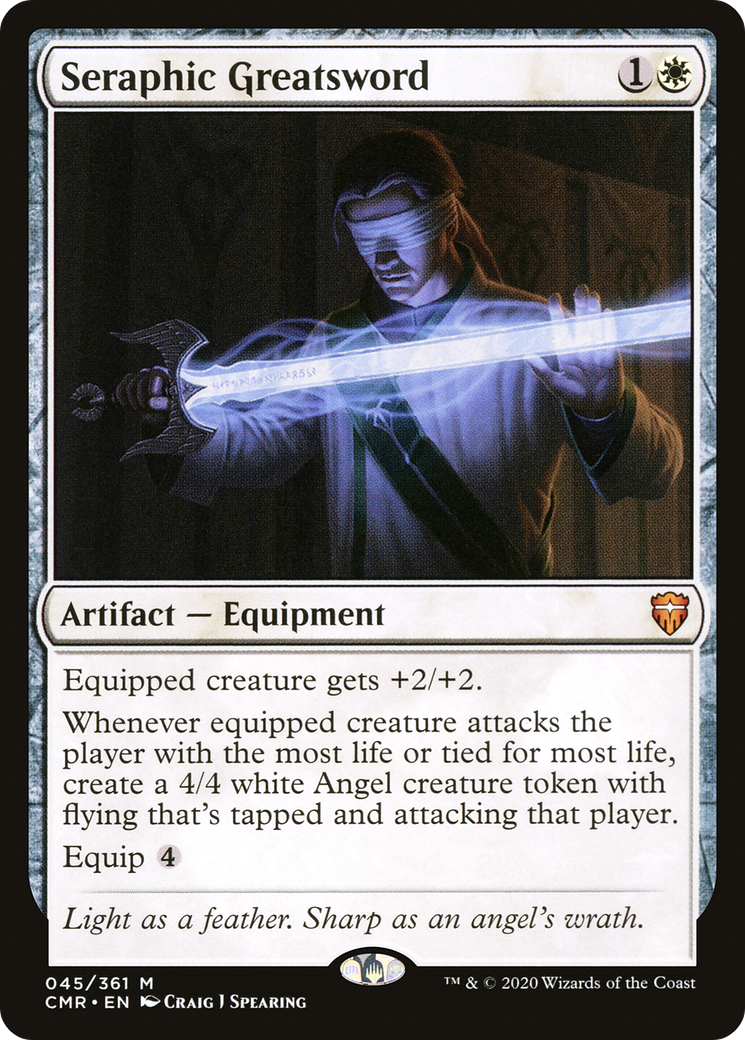 Seraphic Greatsword (CMR-045) [Commander Legends] Foil