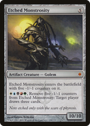 Etched Monstrosity (NPH-135) [New Phyrexia] Foil