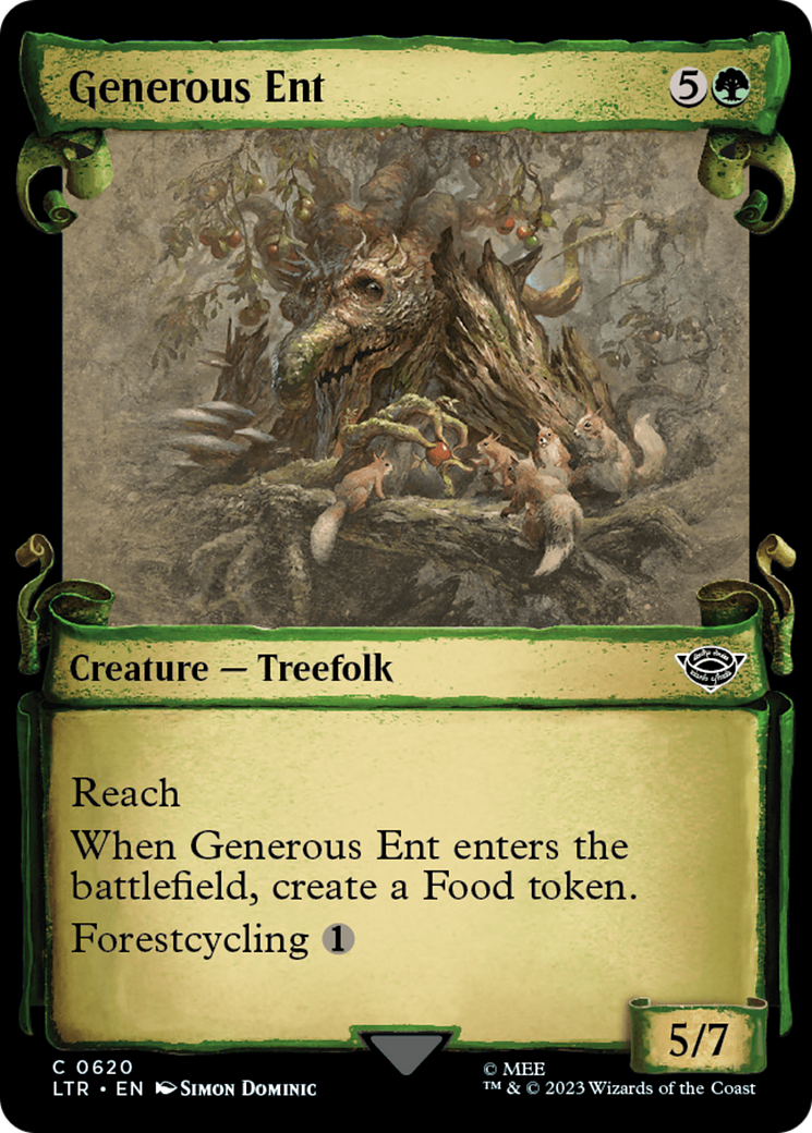 Generous Ent (Showcase Scrolls) (LTR-620) [The Lord of the Rings: Tales of Middle-earth] Foil