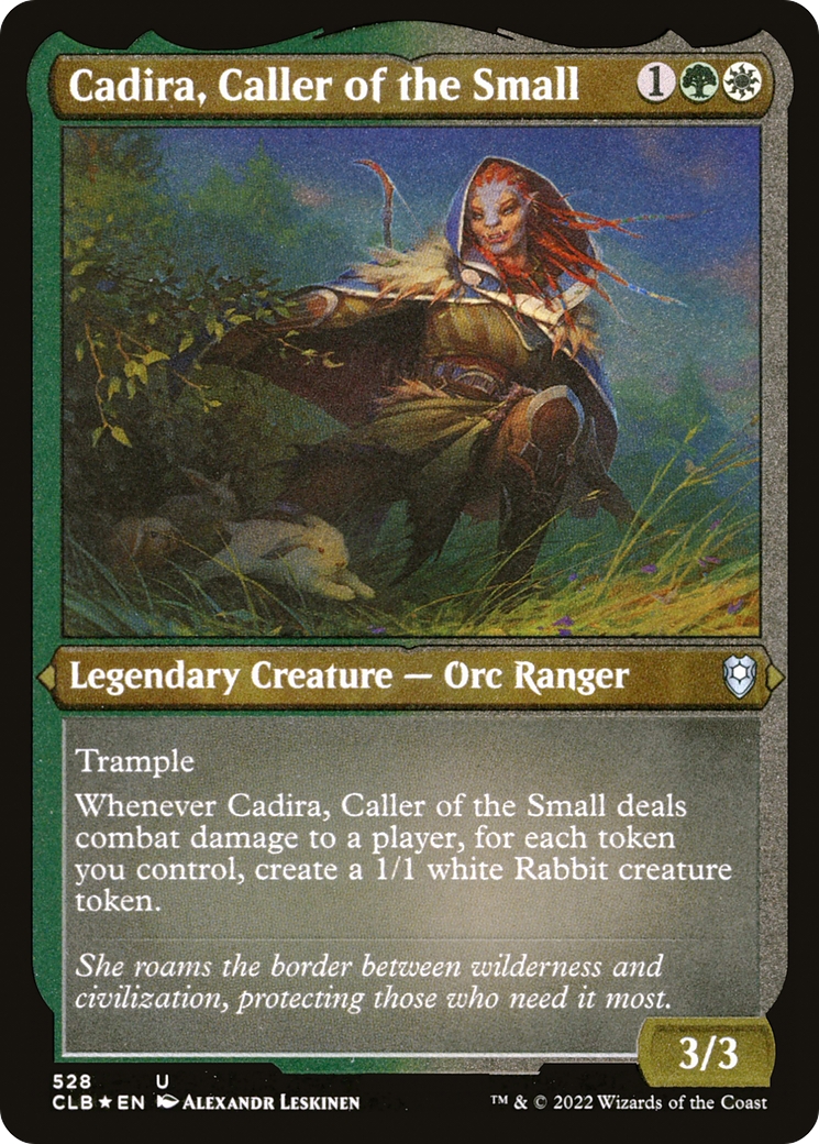 Cadira, Caller of the Small (CLB-528) [Commander Legends: Battle for Baldur's Gate] Etched Foil