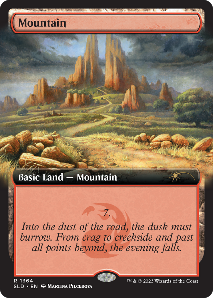 Mountain (SLD-1364) [Secret Lair Drop]: (Extended Art) Foil