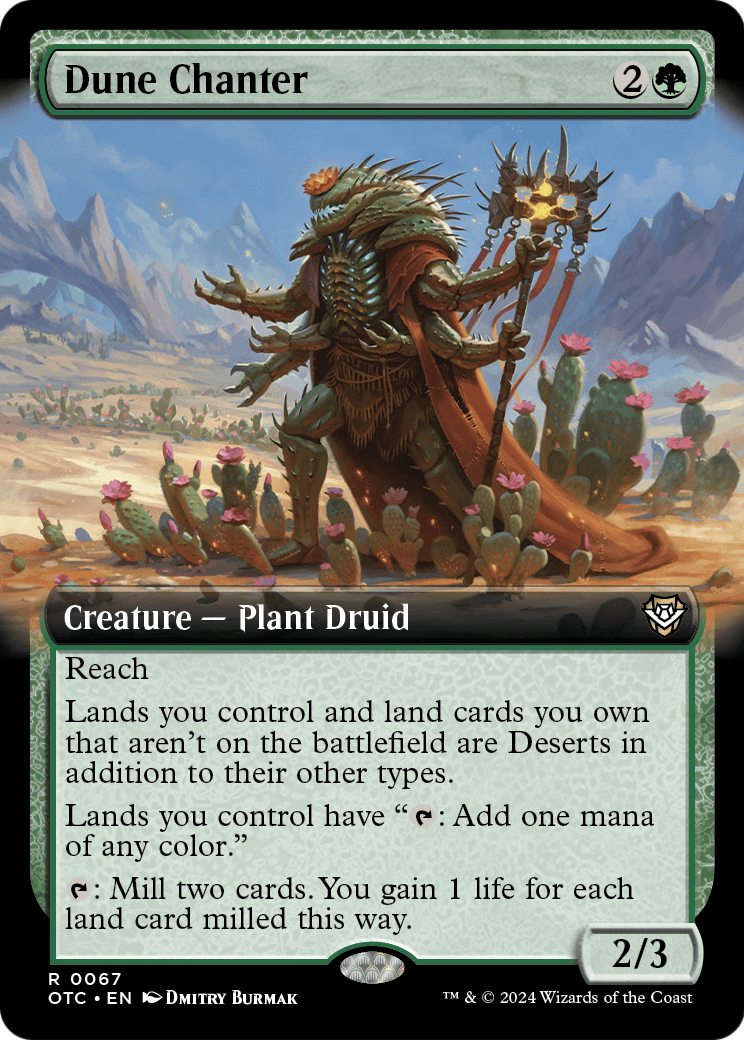 Dune Chanter (Extended Art) (OTC-067) [Outlaws of Thunder Junction Commander]
