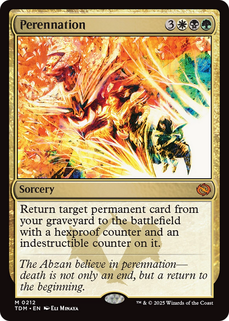 Perennation (TDM-212) [Tarkir: Dragonstorm]