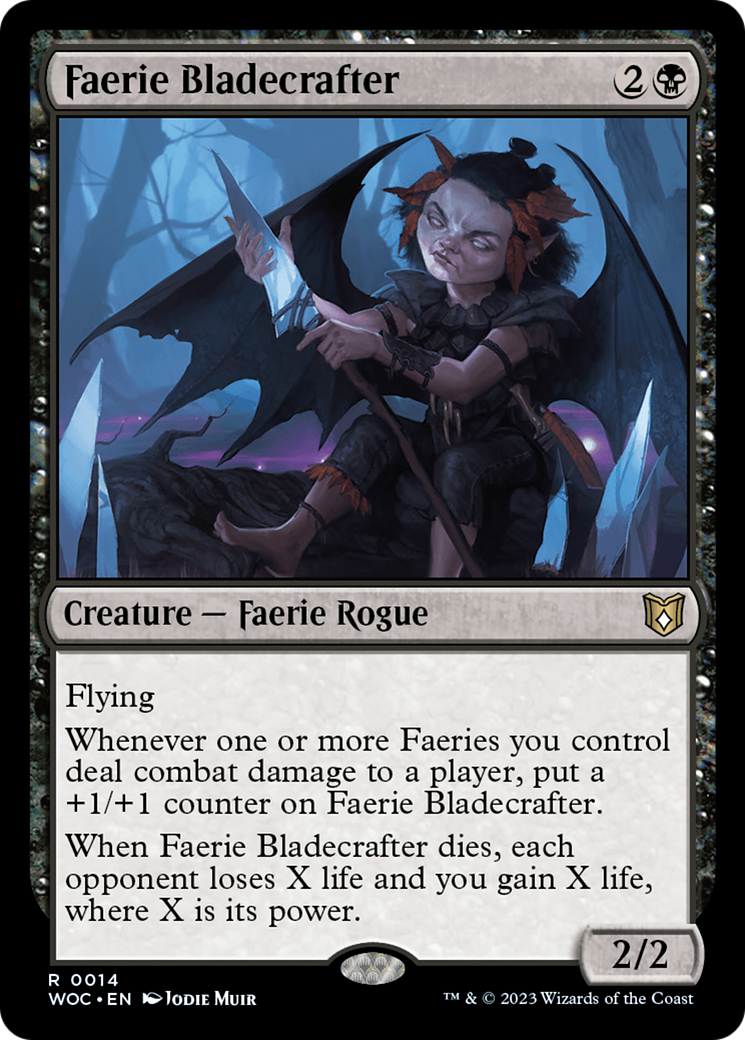 Faerie Bladecrafter (WOC-014) [Wilds of Eldraine Commander]