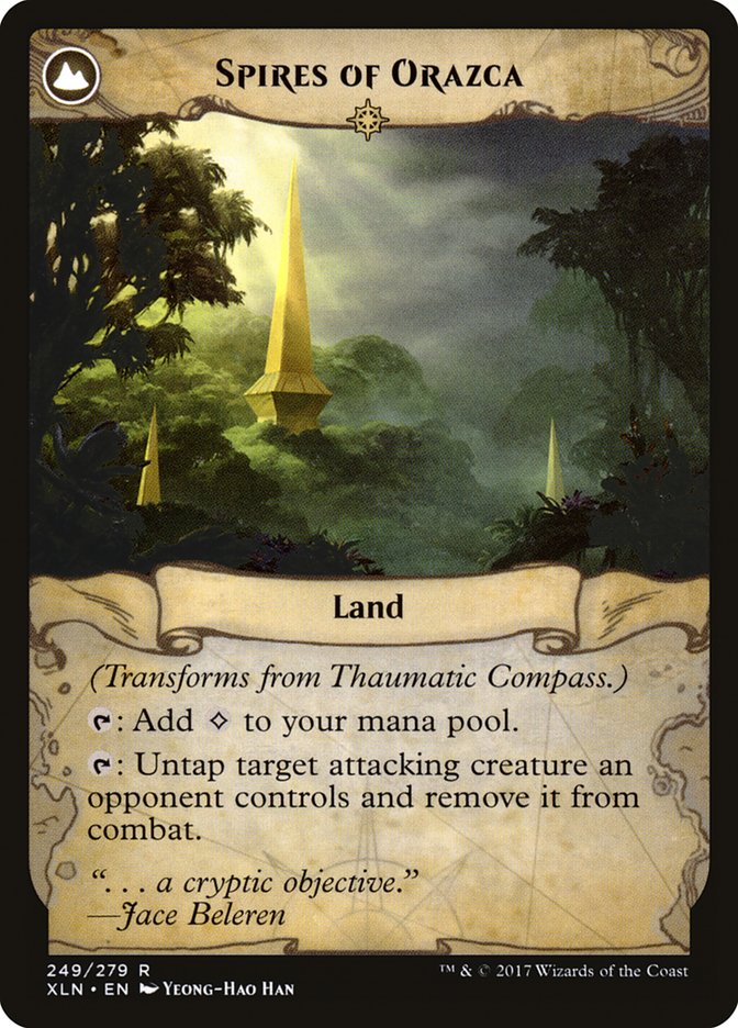 Thaumatic Compass // Spires of Orazca (XLN-249) [Ixalan]: (compasslanddfc)