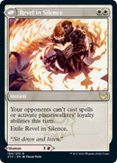 Flamescroll Celebrant // Revel in Silence (PRE-150S) [Strixhaven: School of Mages Promos] Foil