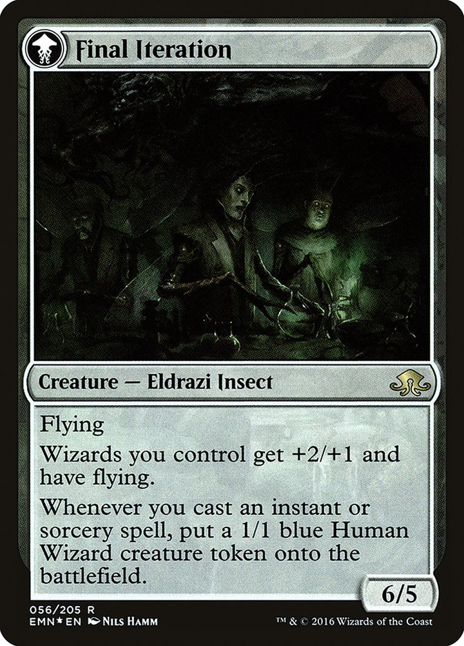 Docent of Perfection // Final Iteration (PRE-56S) [Eldritch Moon Promos]: (mooneldrazidfc) Foil