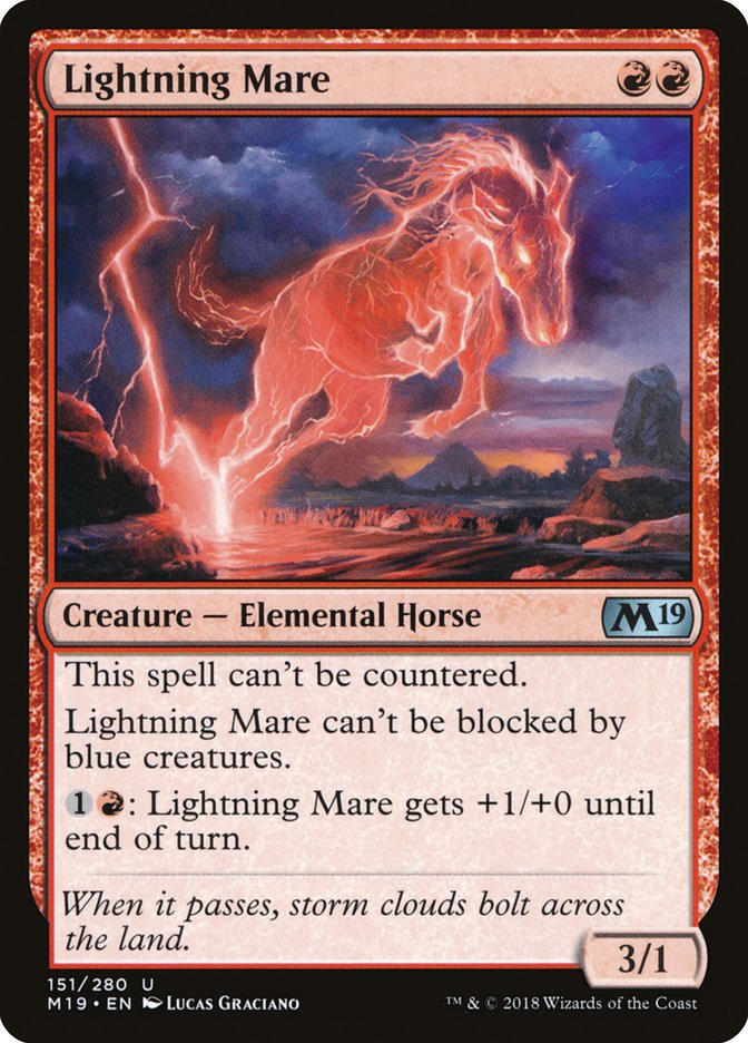 Lightning Mare (M19-151) [Core Set 2019]