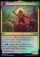 Tovolar, Dire Overlord // Tovolar, the Midnight Scourge (PRE-246S) [Innistrad: Midnight Hunt Promos]: (Double Faced Transform) Foil