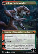 Arlinn, the Pack's Hope // Arlinn, the Moon's Fury (MID-279) [Innistrad: Midnight Hunt]: (Double Faced Transform) (Borderless)