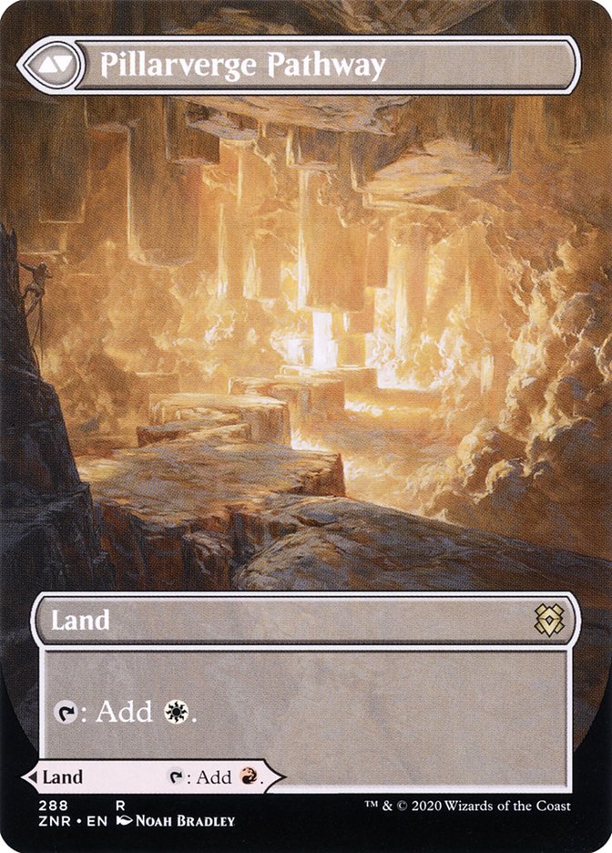 Needleverge Pathway // Pillarverge Pathway (ZNR-288) [Zendikar Rising]: (Showcase) (Borderless)