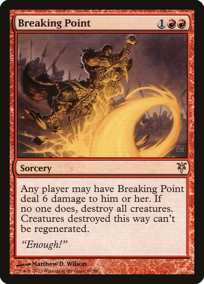 Breaking Point (DDK-067) [Duel Decks: Sorin vs. Tibalt]