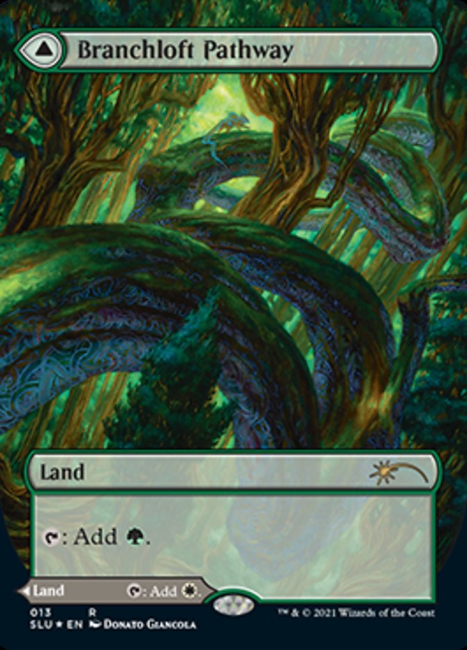 Branchloft Pathway // Boulderloft Pathway (SLU-013) [Secret Lair: Ultimate Edition]: (Showcase) (Borderless) Foil