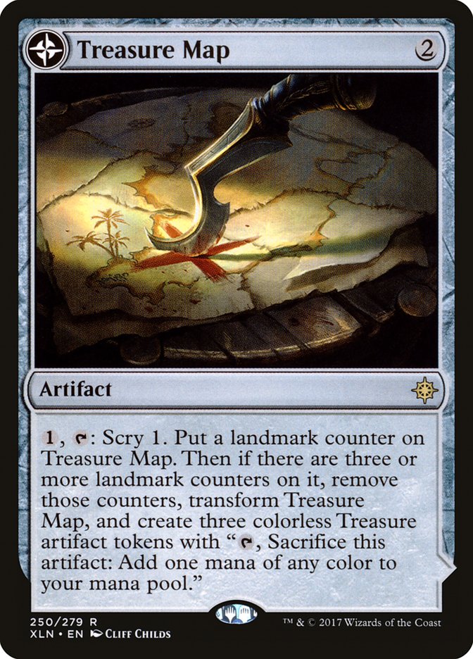 Treasure Map // Treasure Cove (XLN-250) [Ixalan]: (compasslanddfc)