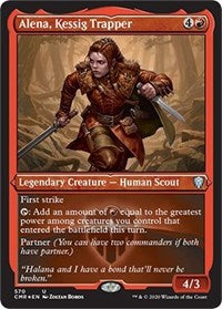 Alena, Kessig Trapper (CMR-570) [Commander Legends] Etched Foil