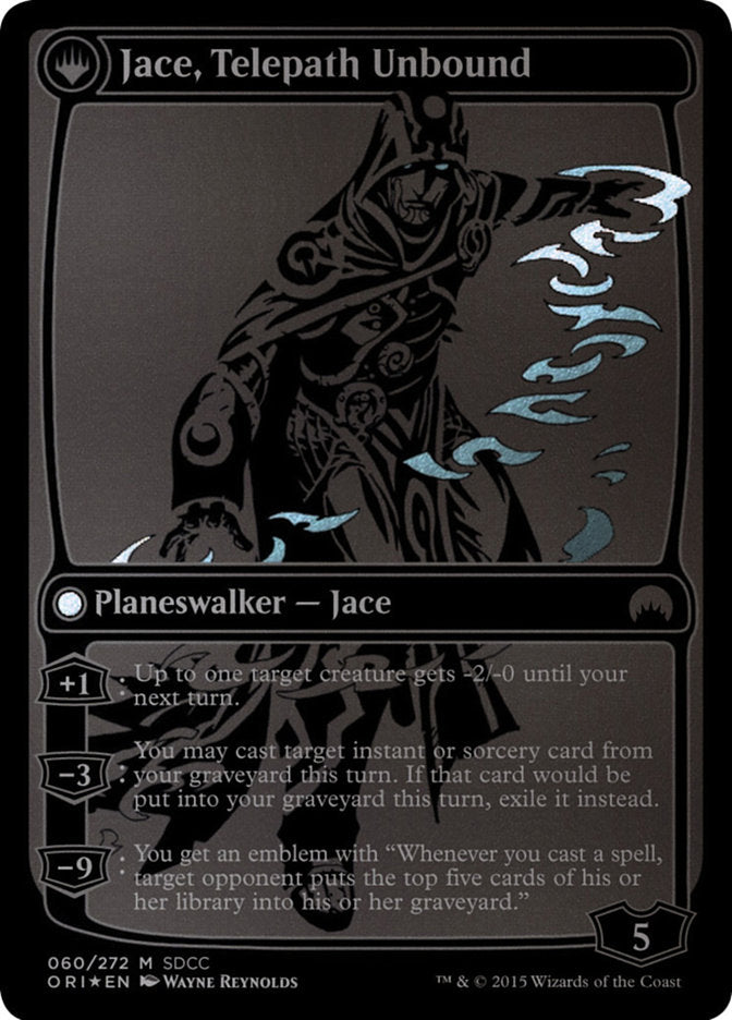 Jace, Vryn's Prodigy // Jace, Telepath Unbound (MEDIA-060) [San Diego Comic-Con 2015]: (originpwdfc) Foil