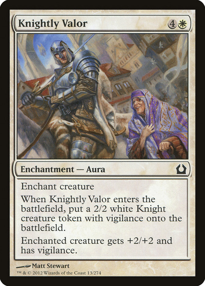 Knightly Valor (RTR-013) [Return to Ravnica]