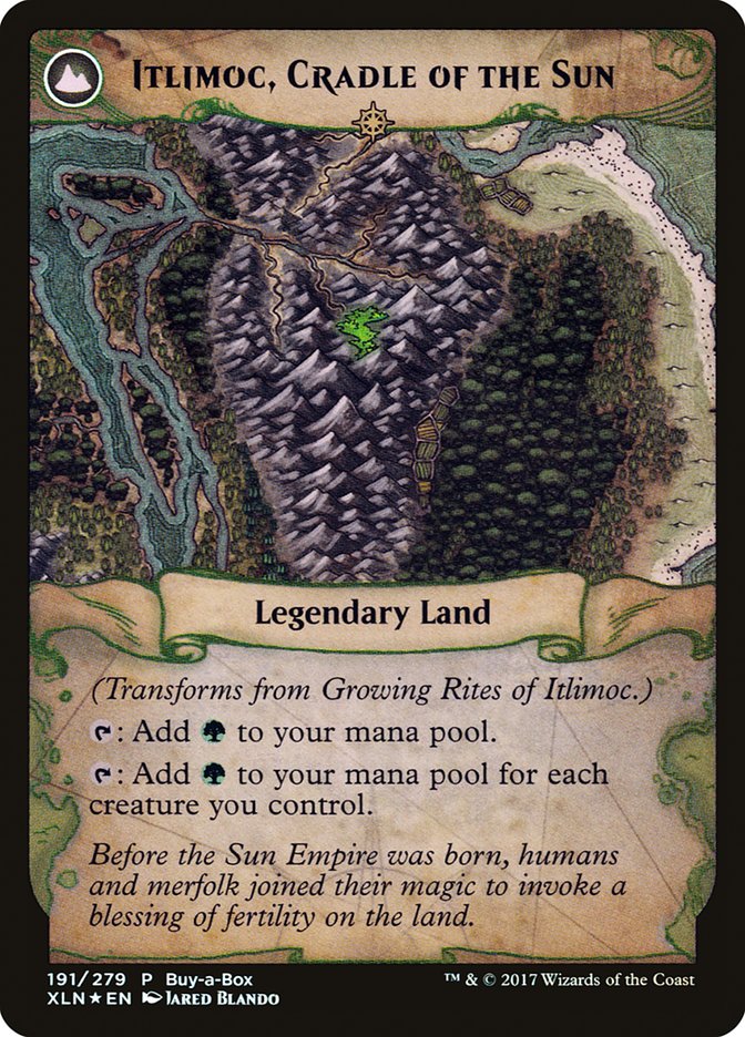 Growing Rites of Itlimoc // Itlimoc, Cradle of the Sun (BABP-191) [XLN Treasure Chest]: (compasslanddfc) Foil