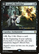 Arguel's Blood Fast // Temple of Aclazotz (PRE-90S) [Ixalan Promos]: (compasslanddfc) Foil