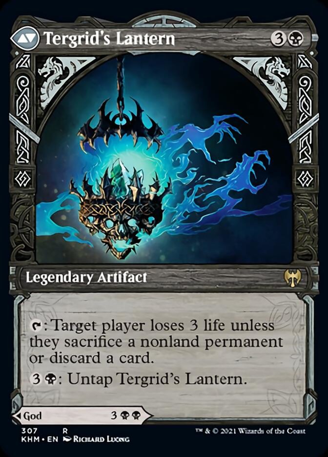 Tergrid, God of Fright // Tergrid's Lantern (KHM-307) [Kaldheim]: (Showcase)