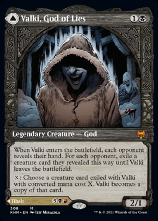 Valki, God of Lies // Tibalt, Cosmic Impostor (KHM-308) [Kaldheim]: (Showcase)