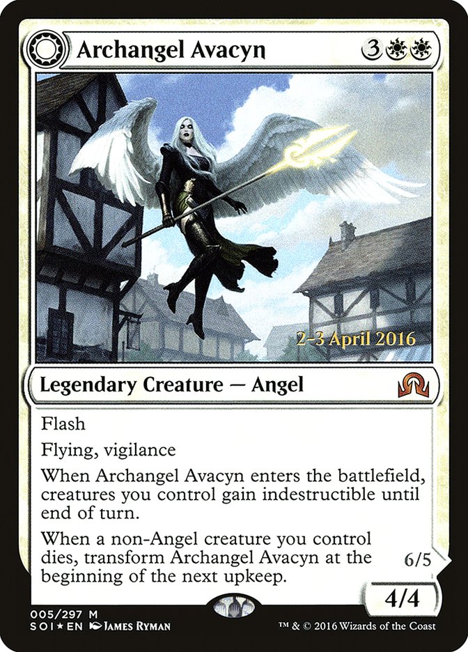 Archangel Avacyn // Avacyn, the Purifier (PRE-05S) [Shadows over Innistrad Promos]: (Double Faced Transform) Foil