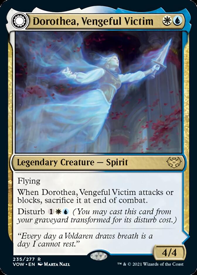 Dorothea, Vengeful Victim // Dorothea's Retribution (VOW-235) [Innistrad: Crimson Vow]: (Double Faced Transform)
