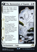 The Restoration of Eiganjo // Architect of Restoration (PRE-34S) [Kamigawa: Neon Dynasty Promos]: (fandfc, enchantment) Foil