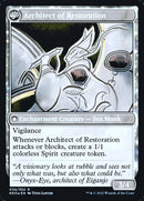 The Restoration of Eiganjo // Architect of Restoration (PRE-34S) [Kamigawa: Neon Dynasty Promos]: (fandfc, enchantment) Foil