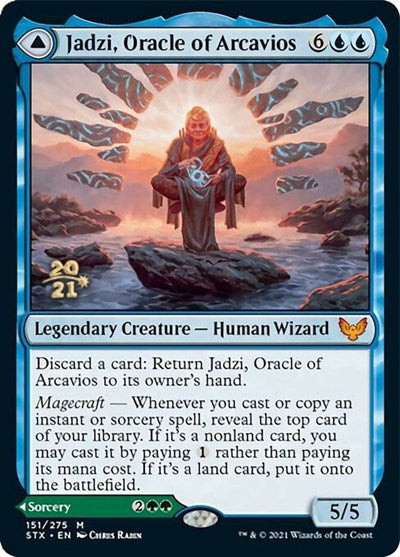 Jadzi, Oracle of Arcavios // Journey to the Oracle (PRE-151S) [Strixhaven: School of Mages Promos] Foil